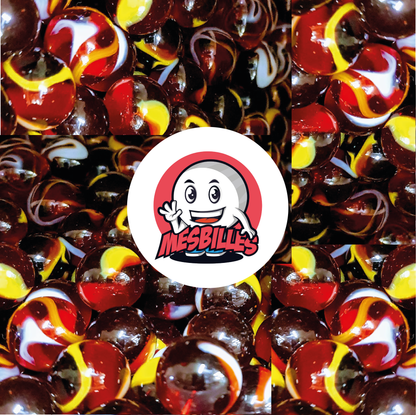 Égaillez votre jeu avec notre Bille Clown de 35 mm ! Avec ses motifs colorés et sa nature joyeuse, elle transforme chaque partie de jeu en une parade de cirque. Faites entrer la fête dans votre collection avec MesBilles ! Ajoutez la Bille Clown à votre équipe et faites de chaque partie une fête de la couleur.