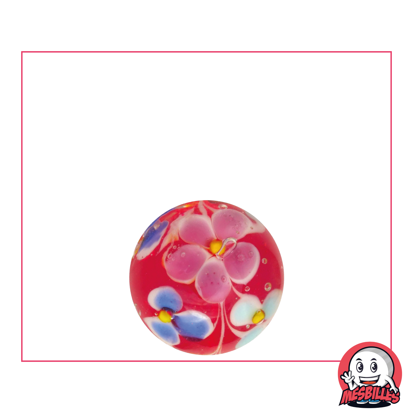 1 Bille Art Daisy Rouge 16 mm