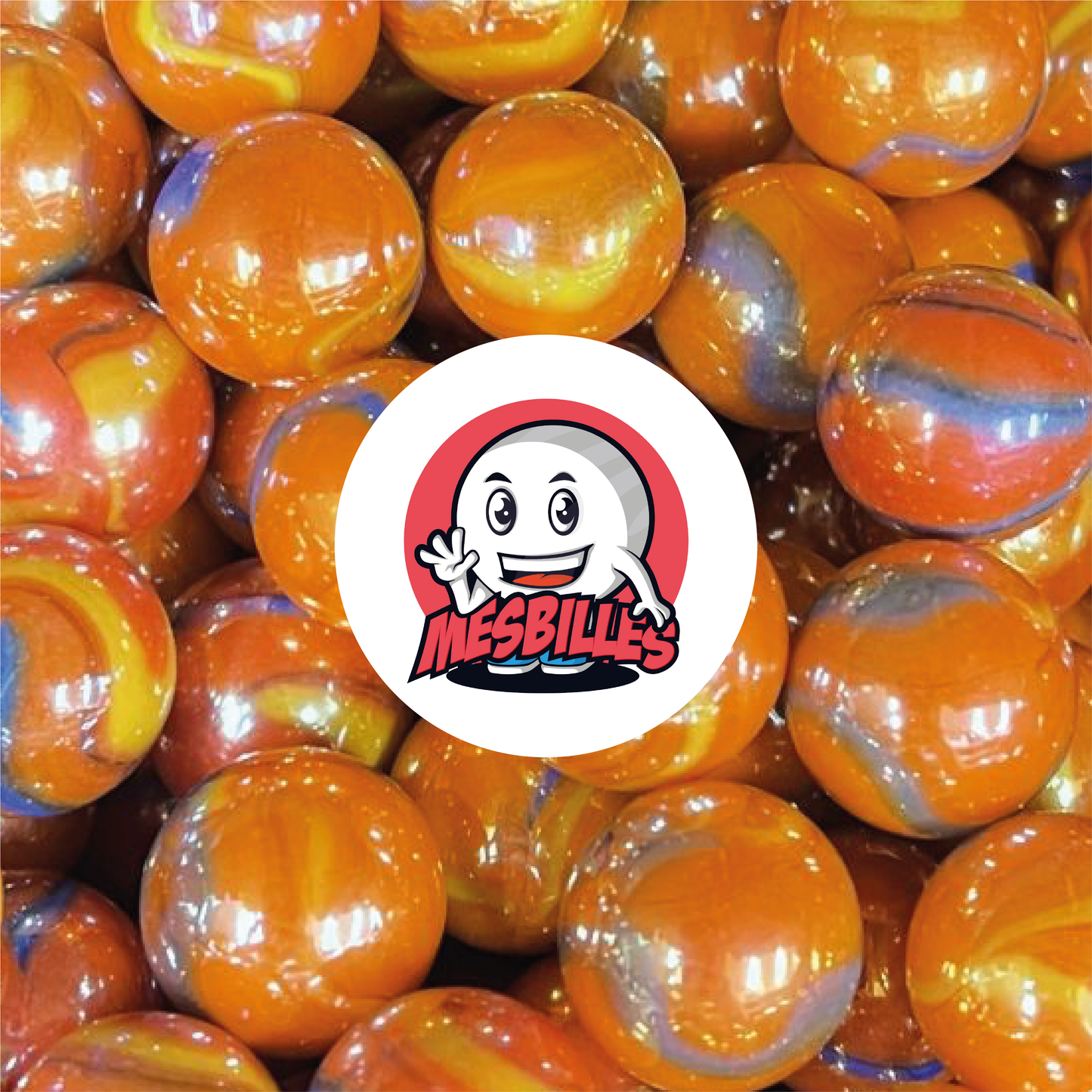 1 Bille Dragon de Feux 25 mm