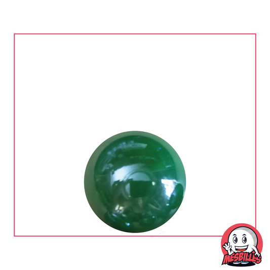 Bille Glossy Vert Nacré 16 mm - Bille en verre ronde brillance nacrée. - MesBilles