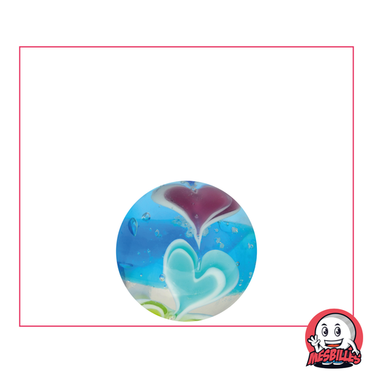 1 Bille Phosphorescente Art Ice Cream Bleu 16 mm