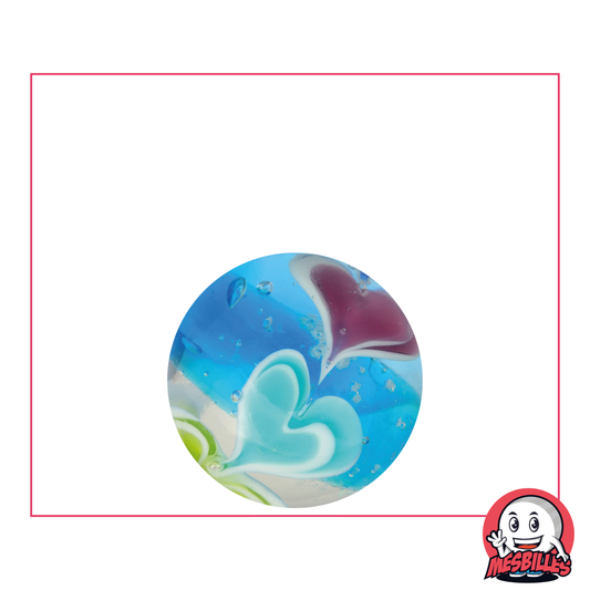 1 Bille Art Phosphorescente Ice Cream Bleu 22 mm