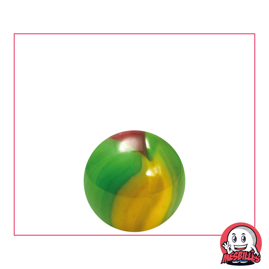 Bille Jungle 16 mm Vert Jaune Marron - MesBilles