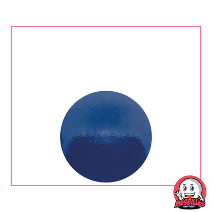 1 Bille verre de bohème Loupe Bleu 22 mm