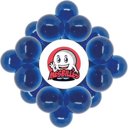 1 Bille verre de bohème Loupe Bleu 22 mm