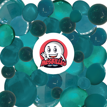 1 Bille Loupe Bleu Canard 25 mm