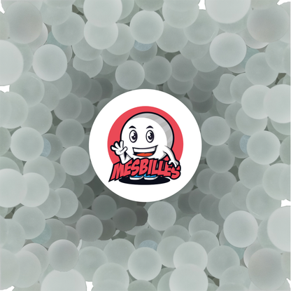 1 Bille Cristal Givrée 40 mm Verre de Bohème