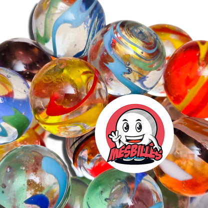 Billes d'Art Flash Rouge, billes de 25 mm