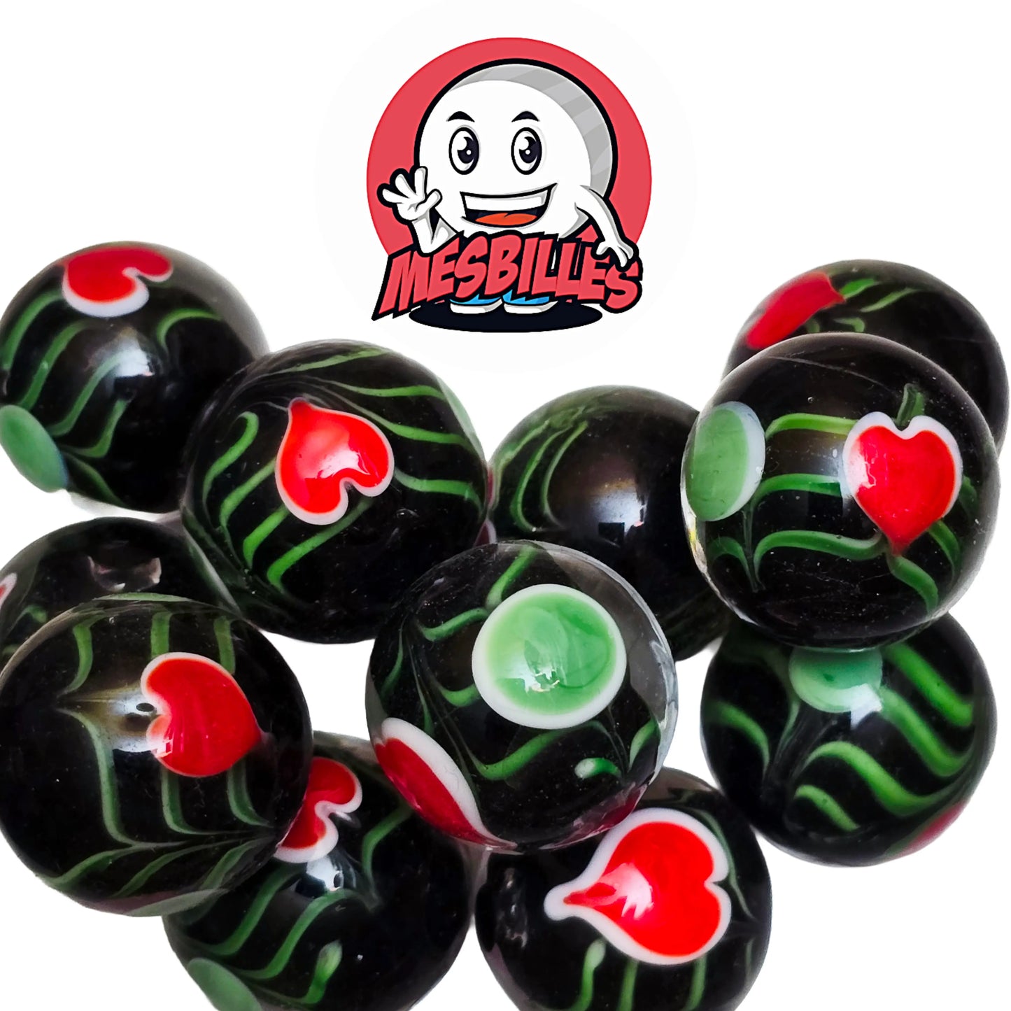 Billes d'Art Love, billes de 22 mm de Mesilles