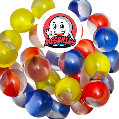 1 Bille Art Plume Rose 16 mm verre de Bohème