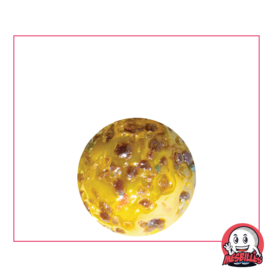Bille Pépite Précieuse 22 mm, jaune avec des éclats violets - MesBilles