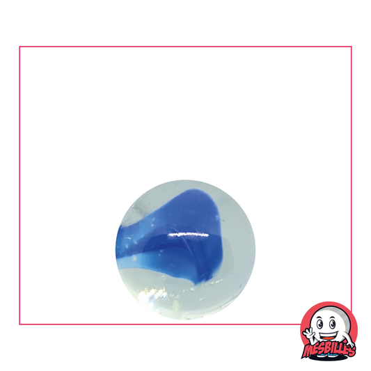 Bille Ours-Blanc Bleu 16 mm dans sa version Blanche