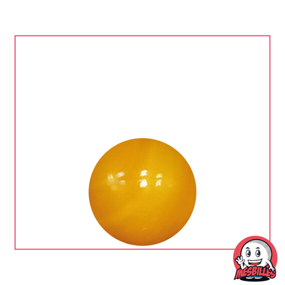 Bille Perle 16 mm - Verre Opaque Orange Vibrant - MesBilles