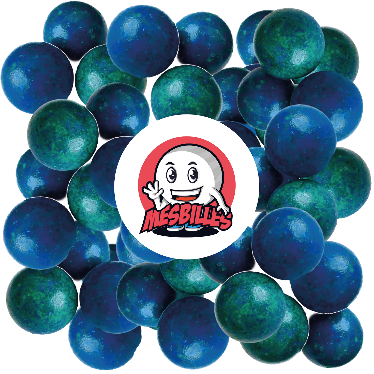 1 Bille Planète Bleu 25 mm