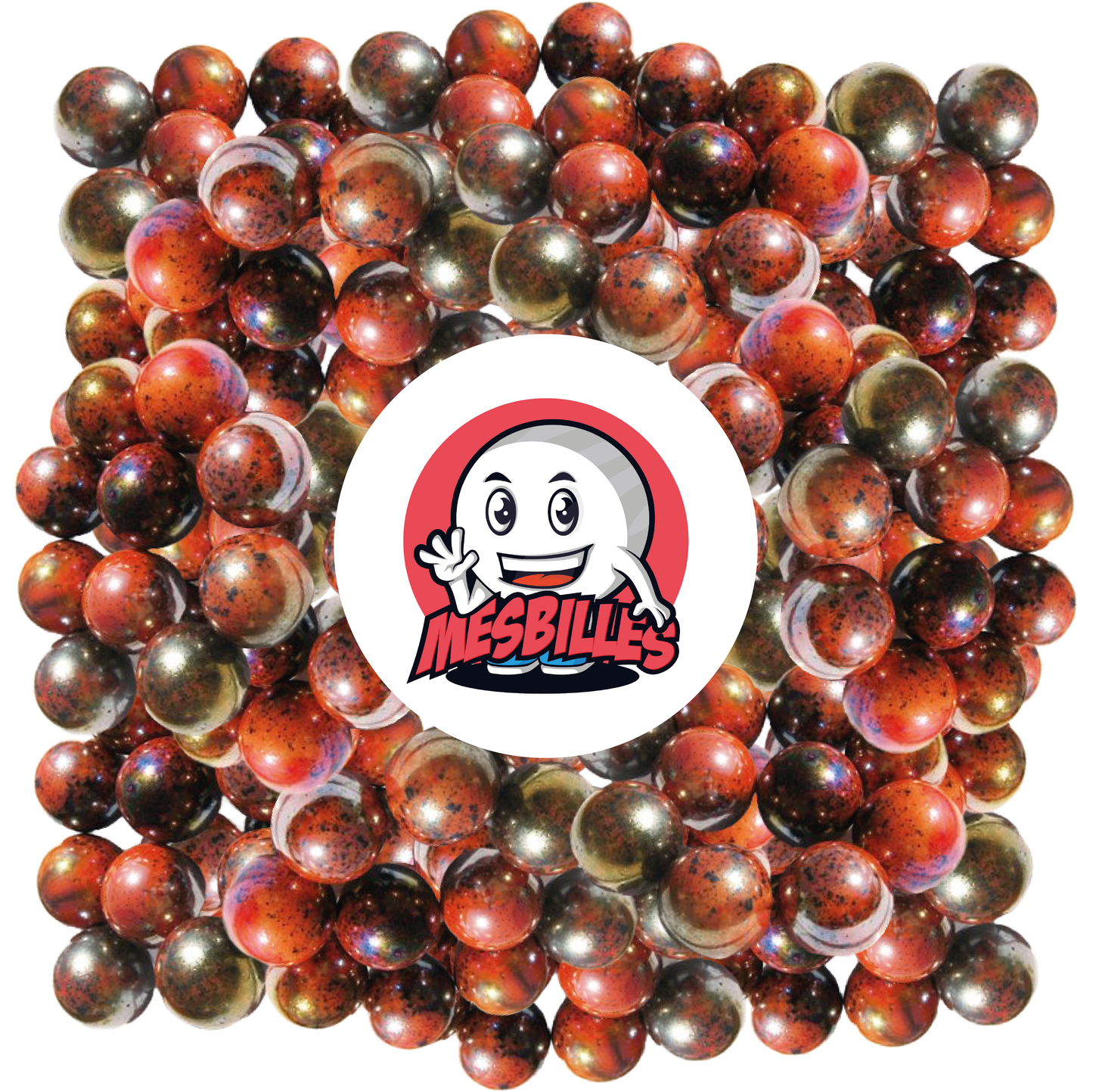 1 Bille Planète Rouge 25 mm