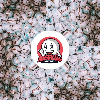 1 Bille Tigre Blanc 16 mm