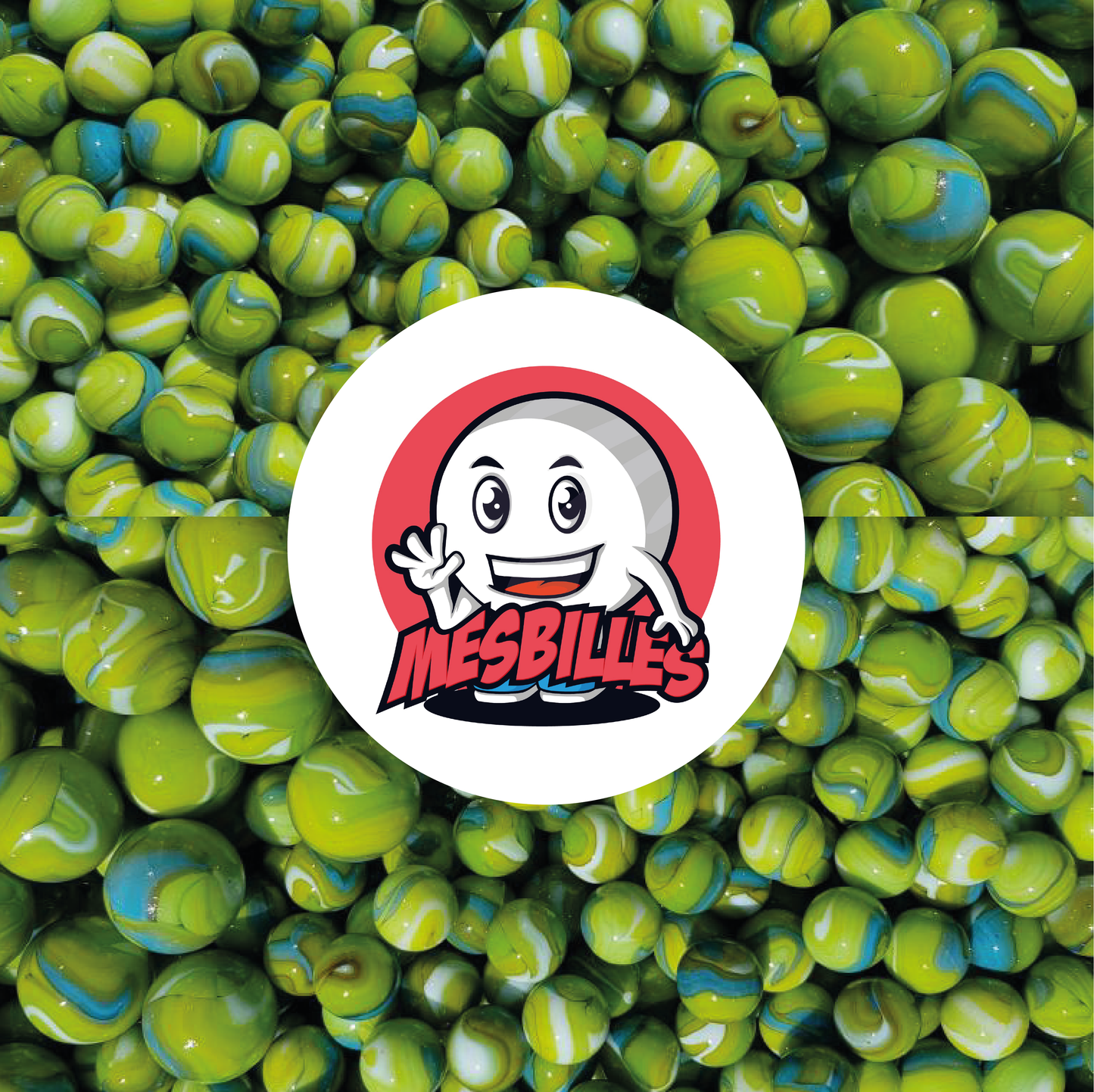 1 Bille Tigre Vert 42 mm