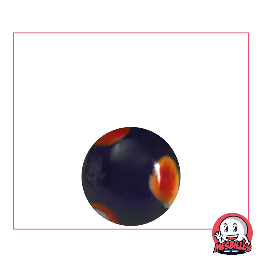 Bille Galactika Bleu, Bille Translucide de 16 mm, Bille en verre