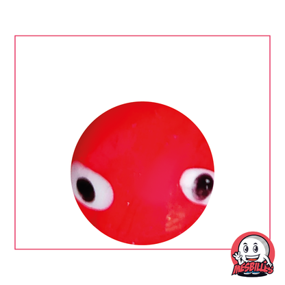 Bille Galactika Rouge opaque, 25mm, finition rustique artisanale
