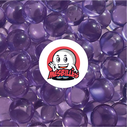 1 Bille verre de bohème Loupe Violet-Clair 08 mm