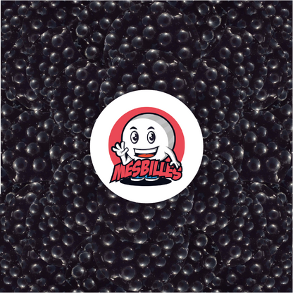 1 Bille Perle Noir 10 mm