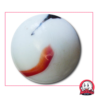 Très grande bille porcelaine de 50 mm, rare et élégante