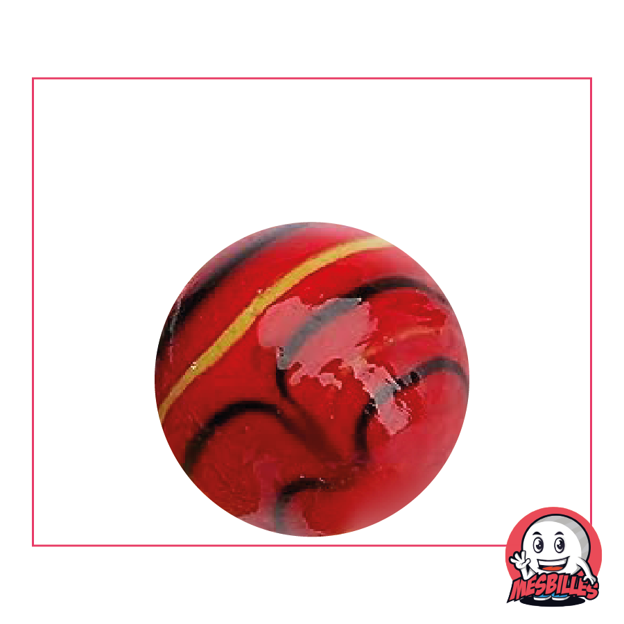 1 Bille Spider Rouge 25 mm KimPlay Collector