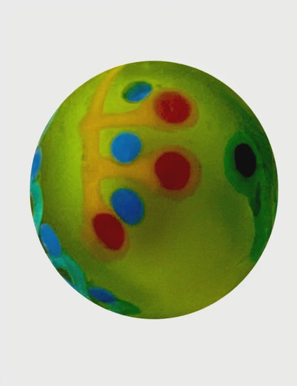 1 Bille Art Pinata Givré Vert 16 mm
